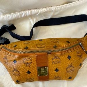 Vintage MCM Cognac Visetos Belt Bag